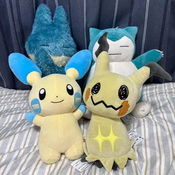 봉제 인형 세트 (미미큐, 마이난, 카비곤, 곤베)