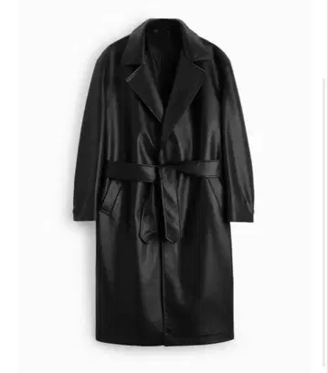 ZARA 블랙 가죽 코트 정가 21,000엔