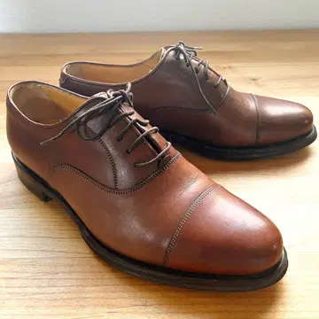 GRITTI | 이탈리아제 천연 가죽 레이스업 신발 26.5cm 브라운