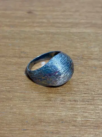 [ 볼륨 ] 돔형 실버 반지 웨이브 텍스처 SILVER 16호