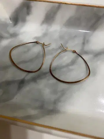 아가트 후프 귀걸이