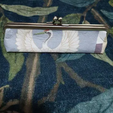 오하리바코 학 가마구치 펜 케이스 빈티지 원단