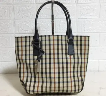 no38719 -G DAKS 닥스 이탈리아제 체크 토트 백