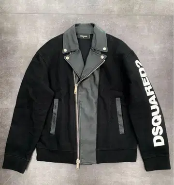 정품 새상품급 DSQUARED2 디스퀘어드 가죽 하이브리드 블루종