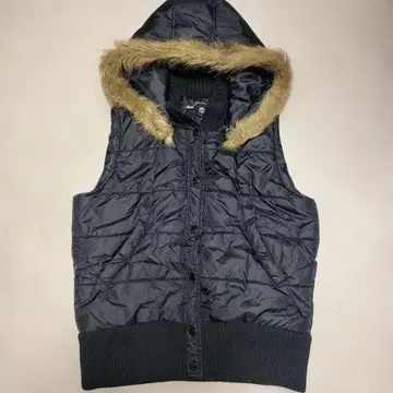 y2k 그런지 다운 베스트 퍼 포함 블랙