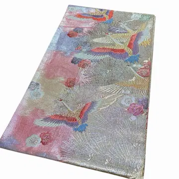 후쿠로 오비 길상 학과 매화꽃 자수 성인식 졸업식 결혼식