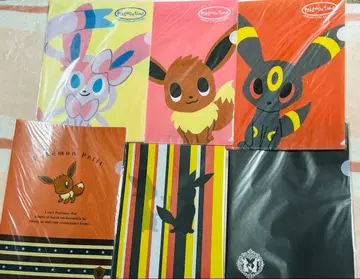 포켓몬 클리어 파일 세트 이브이 니피아 블래키 에브이