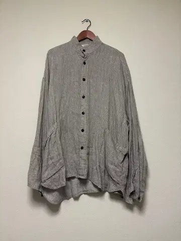 린넨 실크 스모크 셔츠