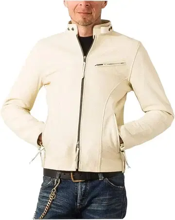 천연 가죽 메쉬 가죽 남성용 리유구 천연 가죽 자켓 바이크 3l