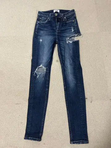 GYDA 데미지 가공 스키니 데님 XS