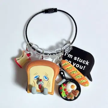 주렁주렁 키링 자라자라 가챠가챠 빵 도둑 맛없다