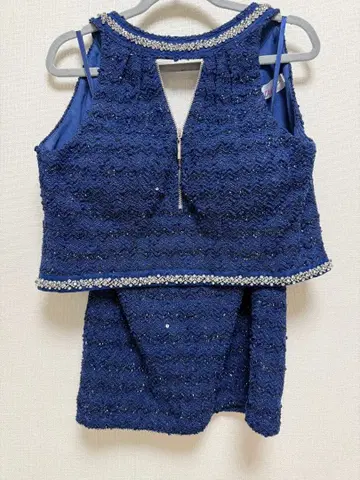 an 네이비 타이트 드레스 2세트