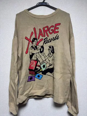 XLARGE 베이지 스웨터