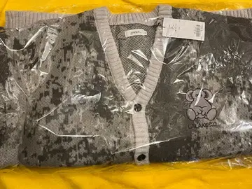 라라코코 자카드 V넥 니트 가디건 XL