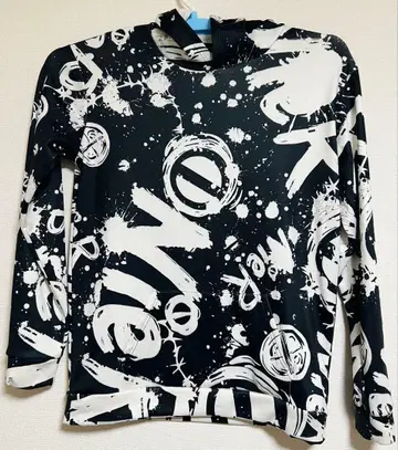 NieR 올 패턴 빅 로고 후드 부착 후드티 속기모