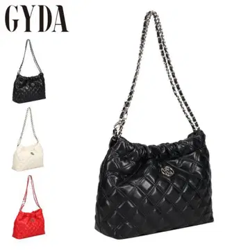 GYDA 화이트 퀼팅 숄더백 토트백