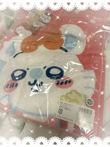 [미사용 새상품] 치이카와(먼작귀) 두근두근 유원지 페이스 타월