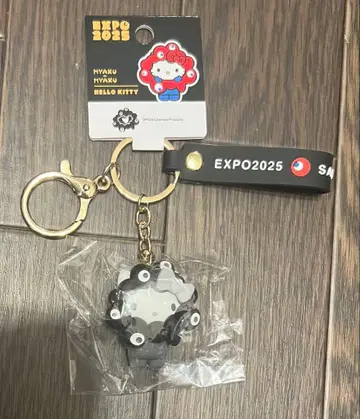 [ 박람회 한정판 ] 블랙 미야쿠미야쿠 헬로키티 입체 마스코트 키링