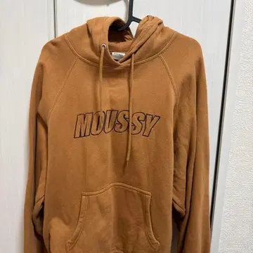MOUSSY 브라운 후드티 사이즈 F