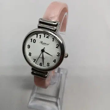 [ 작동품 ] 라포르 쿼츠 손목시계 핑크 뱅글 워치