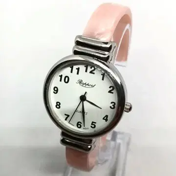 [ 작동품 ] 라포르 쿼츠 손목시계 핑크 뱅글 워치