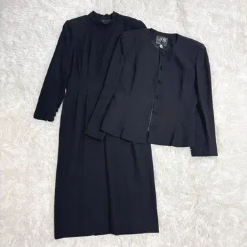 도쿄 소와르 2종 세트 노카라 블랙 포멀 원피스 상복 예복