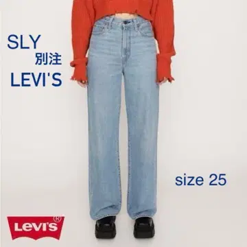 슬라이 SLY 별주 리바이스 LEVI'S 하이웨스트 와이드 데님