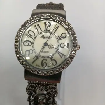 [ 작동품 ] 라포르 블랙스톤 쿼츠 손목시계 뱅글 워치