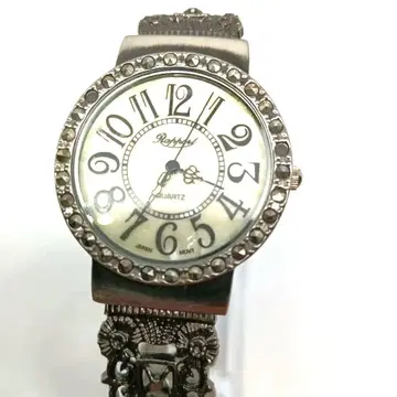 [ 작동품 ] 라포르 블랙스톤 쿼츠 손목시계 뱅글 워치