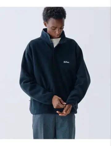 [WILD THINGS 별주] 블랙 플리스 자켓 M