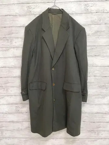 [ 움베르토 지노케티 ] 롱 코트 체스터 카키 남성용