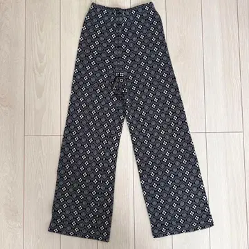 JUEMI 화조 패턴 니트 팬츠 FREE 사이즈