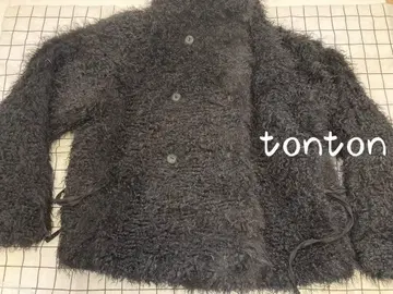 Coyseio 플리스 자켓 블랙 더블 브레스트