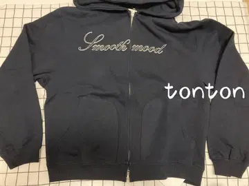 Smoothmood 후드 부착 후드티 네이비