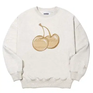 KIRSH 체리 자수 크루넥 맨투맨 아이보리