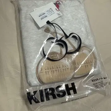 KIRSH 체리 자수 크루넥 맨투맨 아이보리