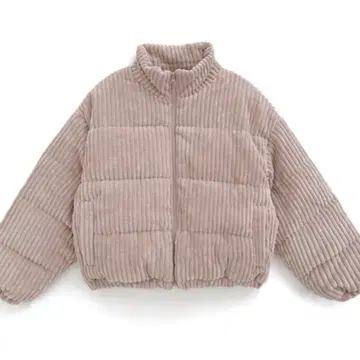 코듀로이 다운 자켓 더스티 핑크