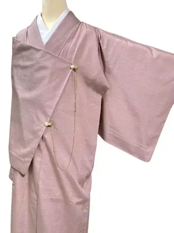 유20 기모노 이로무지  순수 실크 새상품급