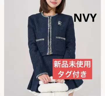 택 포함 Darich 다리치 스팽글 트위드 자켓 네이비