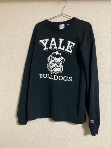 Champion Yale Bulldogs 긴팔 T셔츠 M