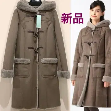 토카 더플 페이크 무스탕 코트