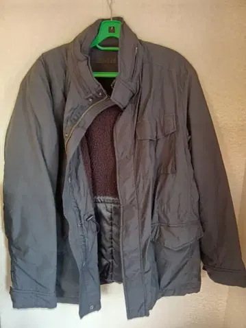 그레이 플리스 라이닝 밀리터리 자켓