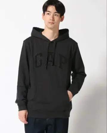 GAP 다크 그레이 후드 부착 후드티