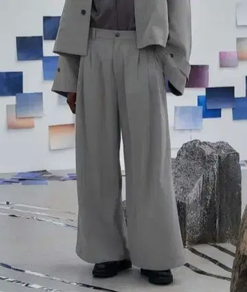 HARE DABO 루즈 와이드 팬츠 S