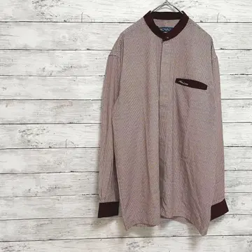 [ NOVA ] 긴팔 셔츠 스탠드 카라 숨김 버튼 스타일리시