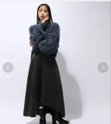 HARE 자카드 크로스 레이어드 스커트