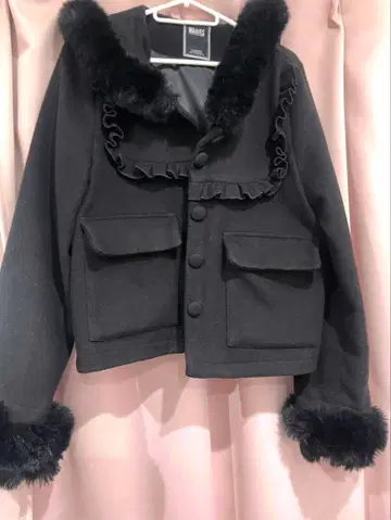 MARS 사키마루 콜라보 레이스업 세일러 카라 숏코트 블랙