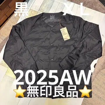 미사용 새상품 2025 AW 무인양품 경량 다운 노카라 자켓 XL 사이즈