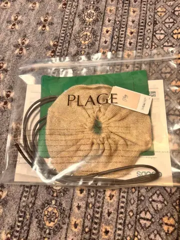 새상품! PLAGE 스크런치 베이지 PP 헤어 액세서리 그레이