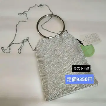 새상품 노크틸카 비즈 자수 비쥬 핸드백 숄더백 그레이 2